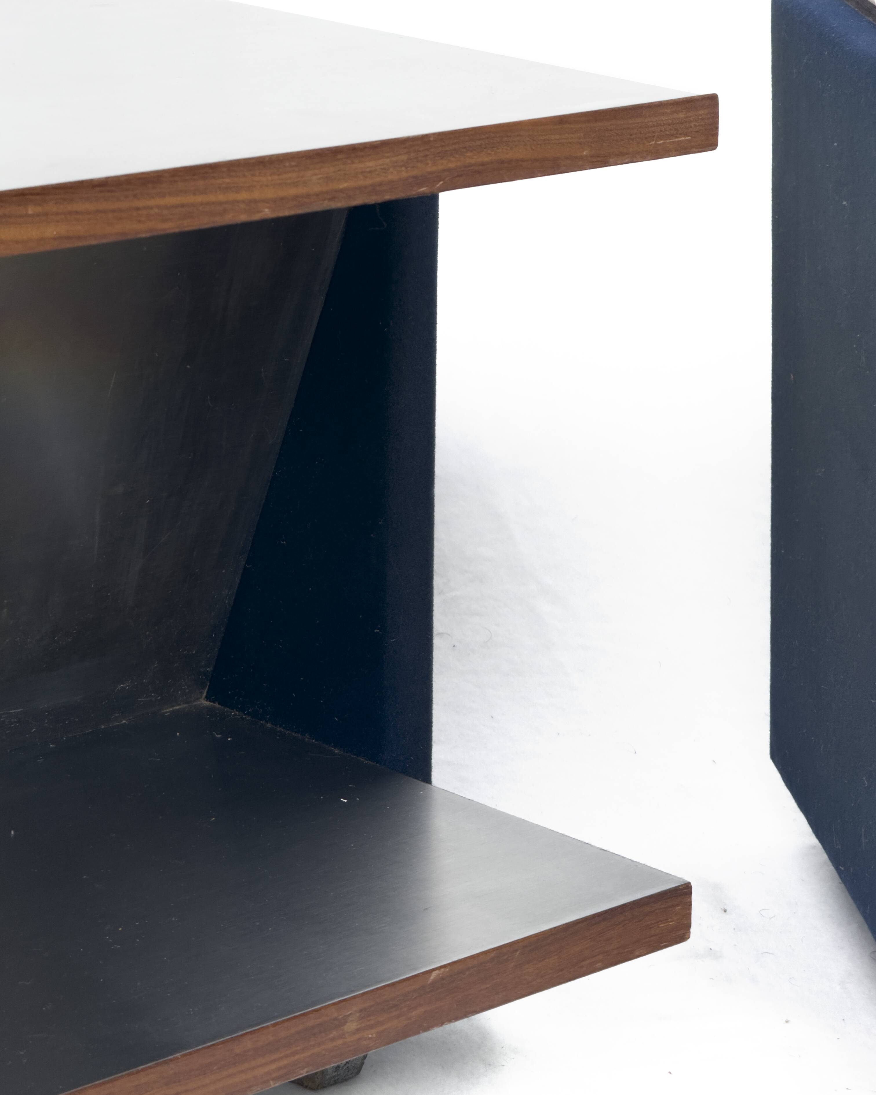 Pair of Vintage Italian Stainless Steel-Clad Side Tables, 1970s