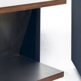 Pair of Vintage Italian Stainless Steel-Clad Side Tables, 1970s