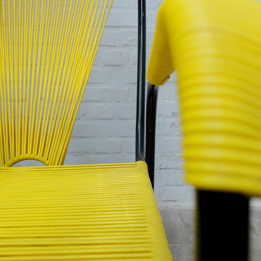 Rocking-chair spaghetti vintage années 70