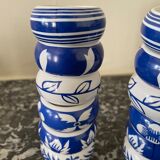 Set of 12 napkin rings in porcelain