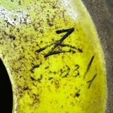 Striking Uco Zaccagnini Lemon Fruit Basket Table Lamp, 1970s. Italy.