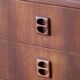 Small Scandinavian teak chest of drawers from the 1960s.