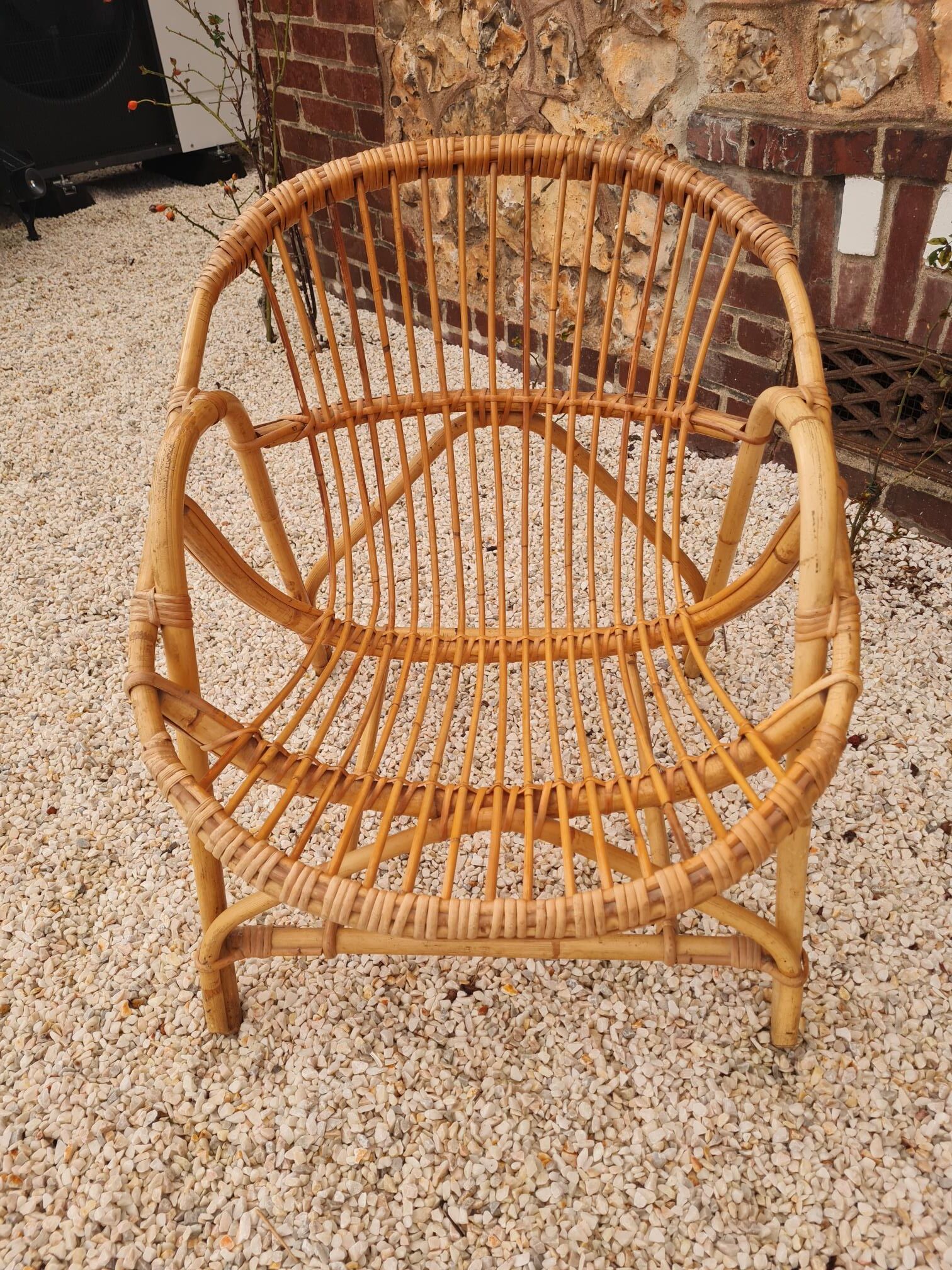 Rattan armchair 1960