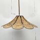 XL clover cork hanging pendant lamp, Germany 1970s