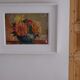 Tableau bouquet de fleurs,  aquarelle 1945, daté, signé et dédicacé