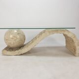 Magnussen Ponte Mactan Stone Coffee Table, 1980s