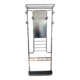 Vintage coat rack / hanger in chrome brass - Art Deco
