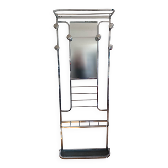 Vintage coat rack / hanger in chrome brass - Art Deco