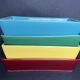 4 multicolored earthenware raviers
