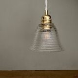 Vintage glass globe pendant light