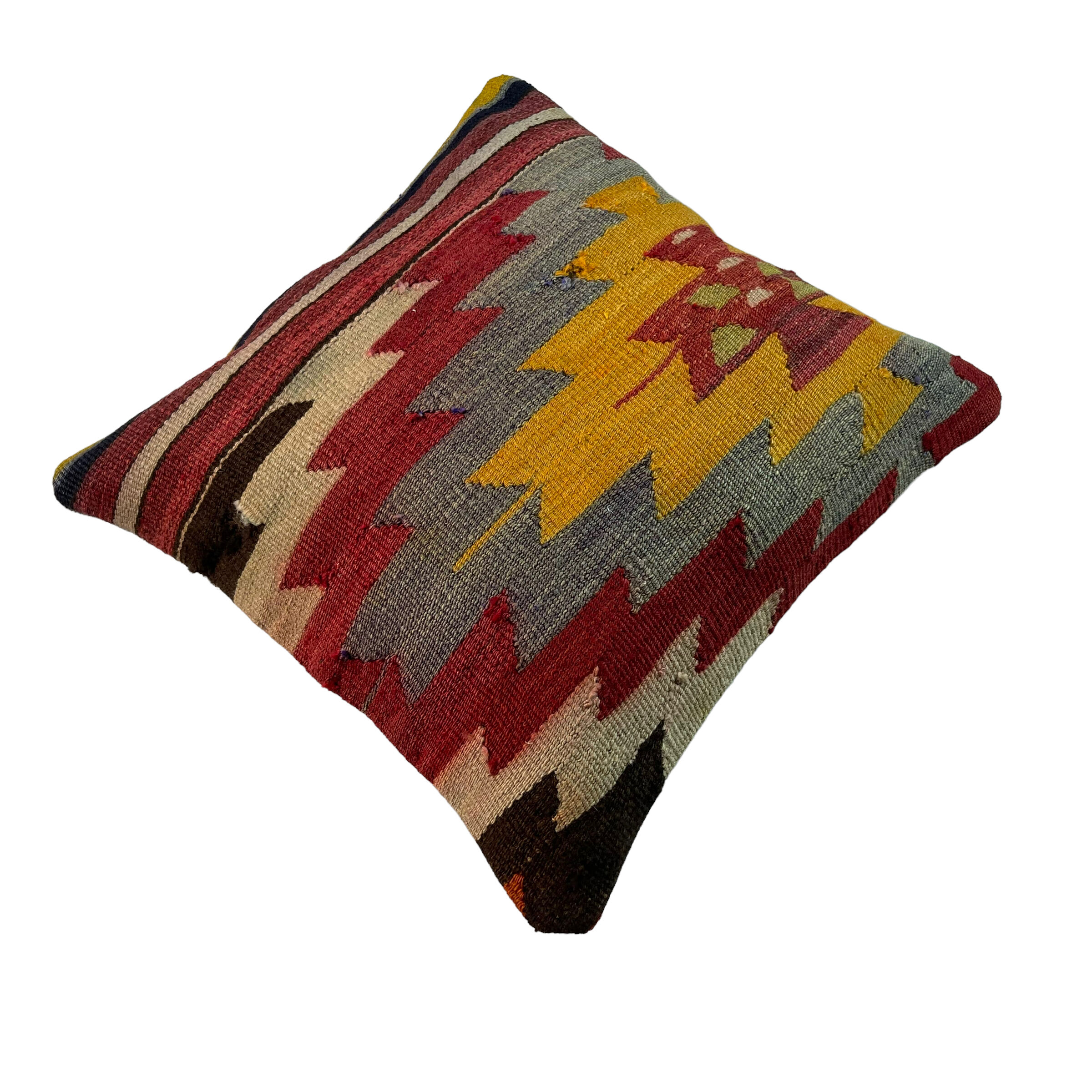 Vintage turkish kilim cushion cover 40 x 40 cm