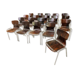 Set of 30 chairs Obo Eromes wenge 70s