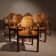6 fauteuils par Rainer Daumiller en bois de pin, Danemark années 1980