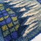 Abstract Scandinavian Multicolor High Pile Rya Rug Carpet, Sweden, 1960s