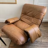 Fauteuil en cuir Marsala