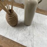 Walnut and marble bistro table 1890