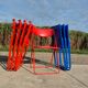 Ensemble de 3 chaises pliantes vintage TED IKEA bleues des années 1980 Nield Gammelgaard.