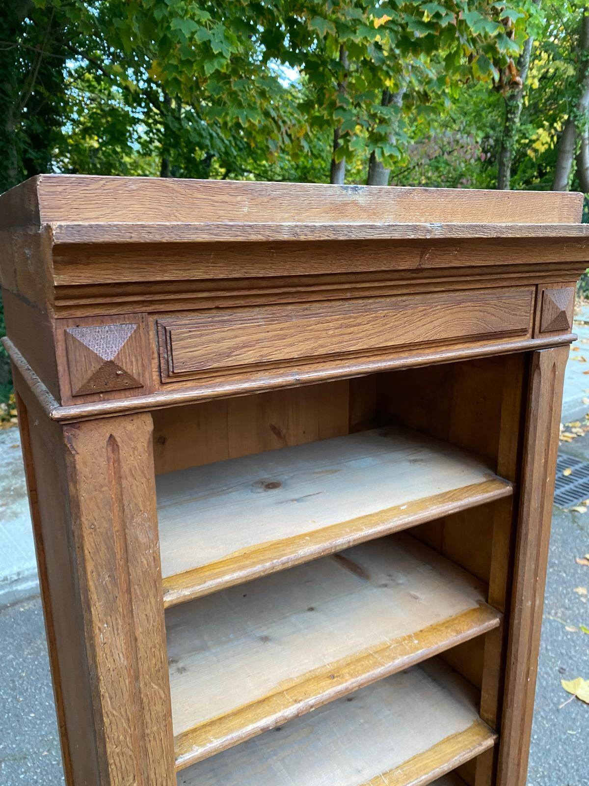 20th century oak notary's folder