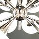 Sputnik chandelier with 12 frosted glass lights, Italy circa 1970.