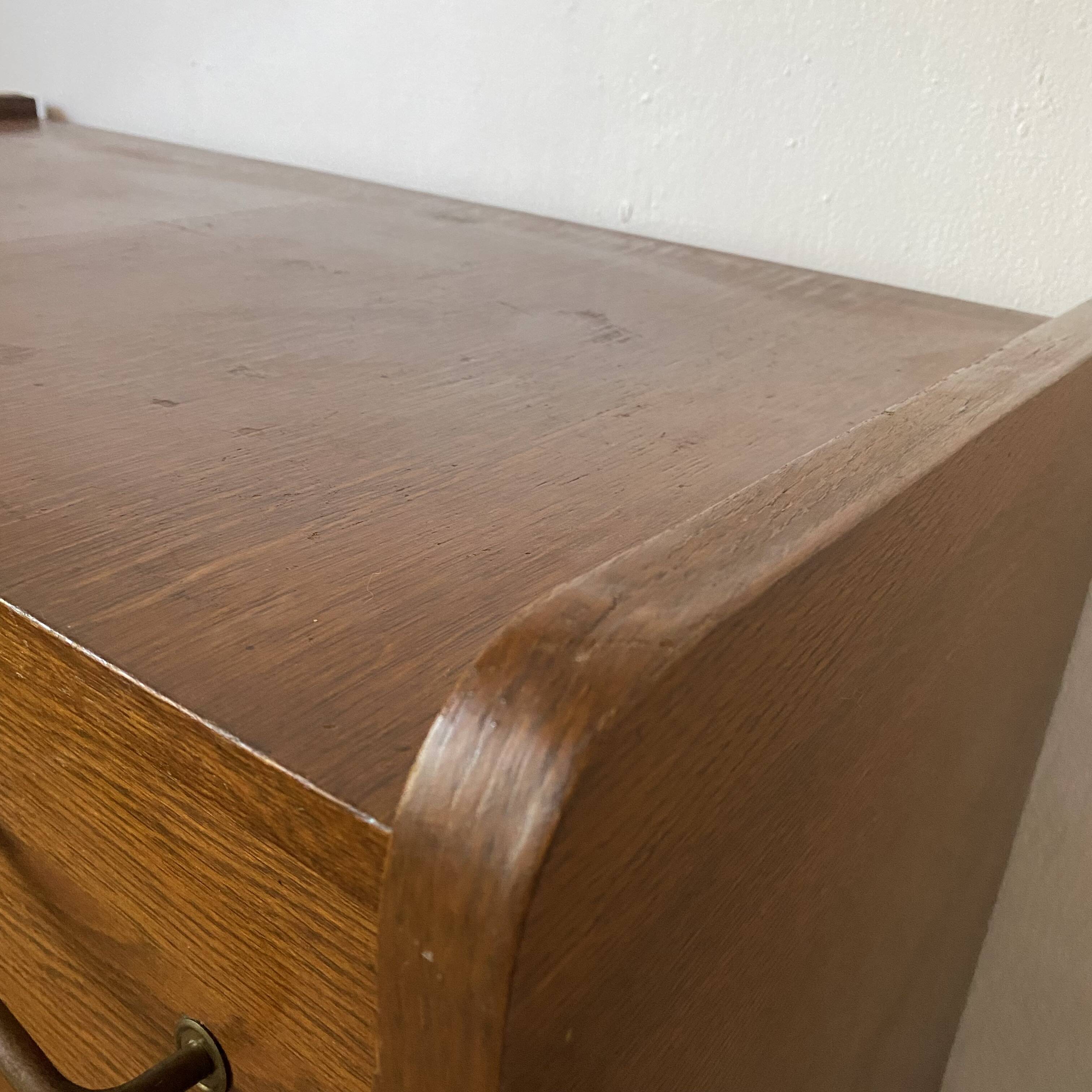 Vintage Scandinavian commode with tapered legs.