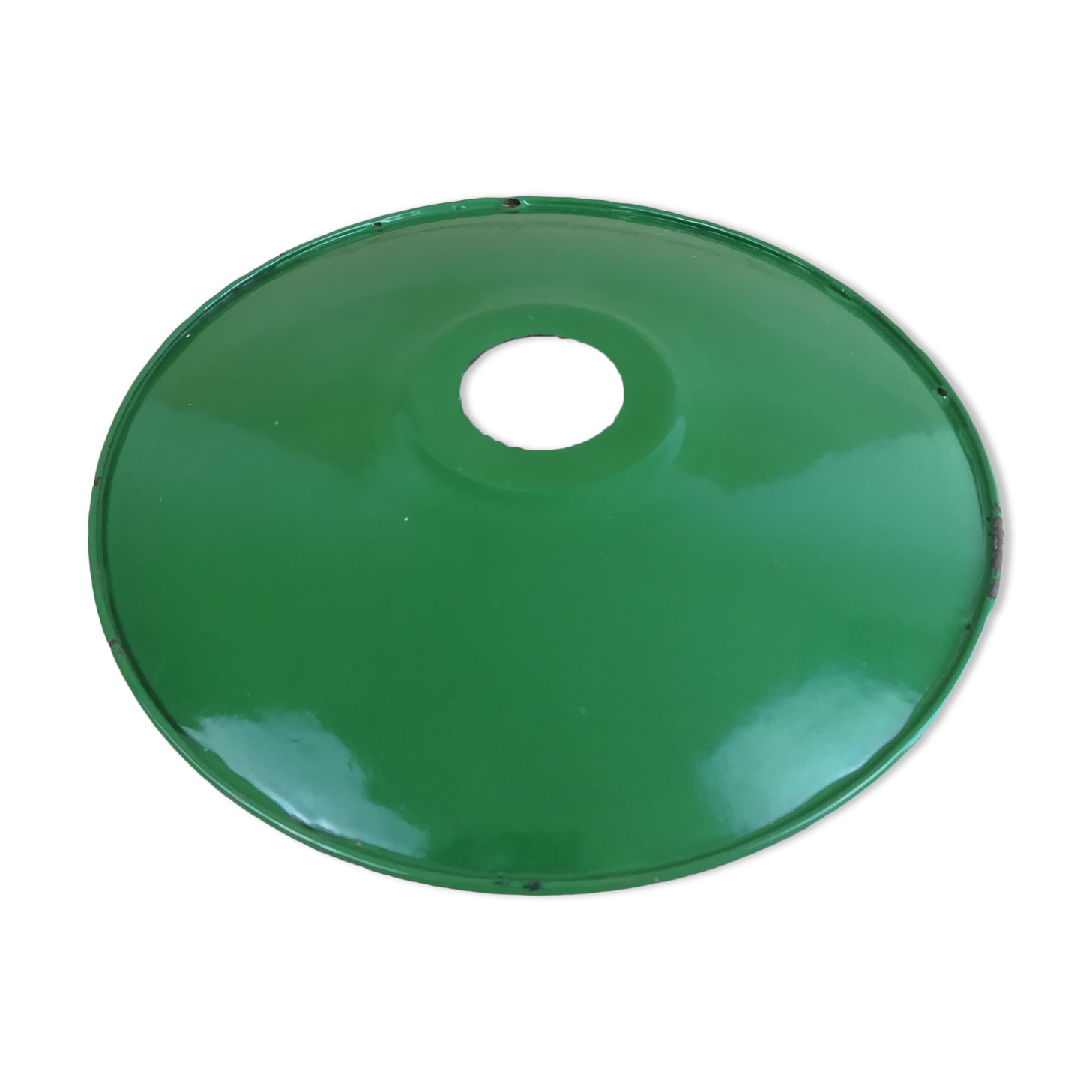 Industrial suspension green metal enamelled