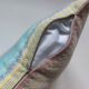 Cushion 40 cm x 30cm beige and blue