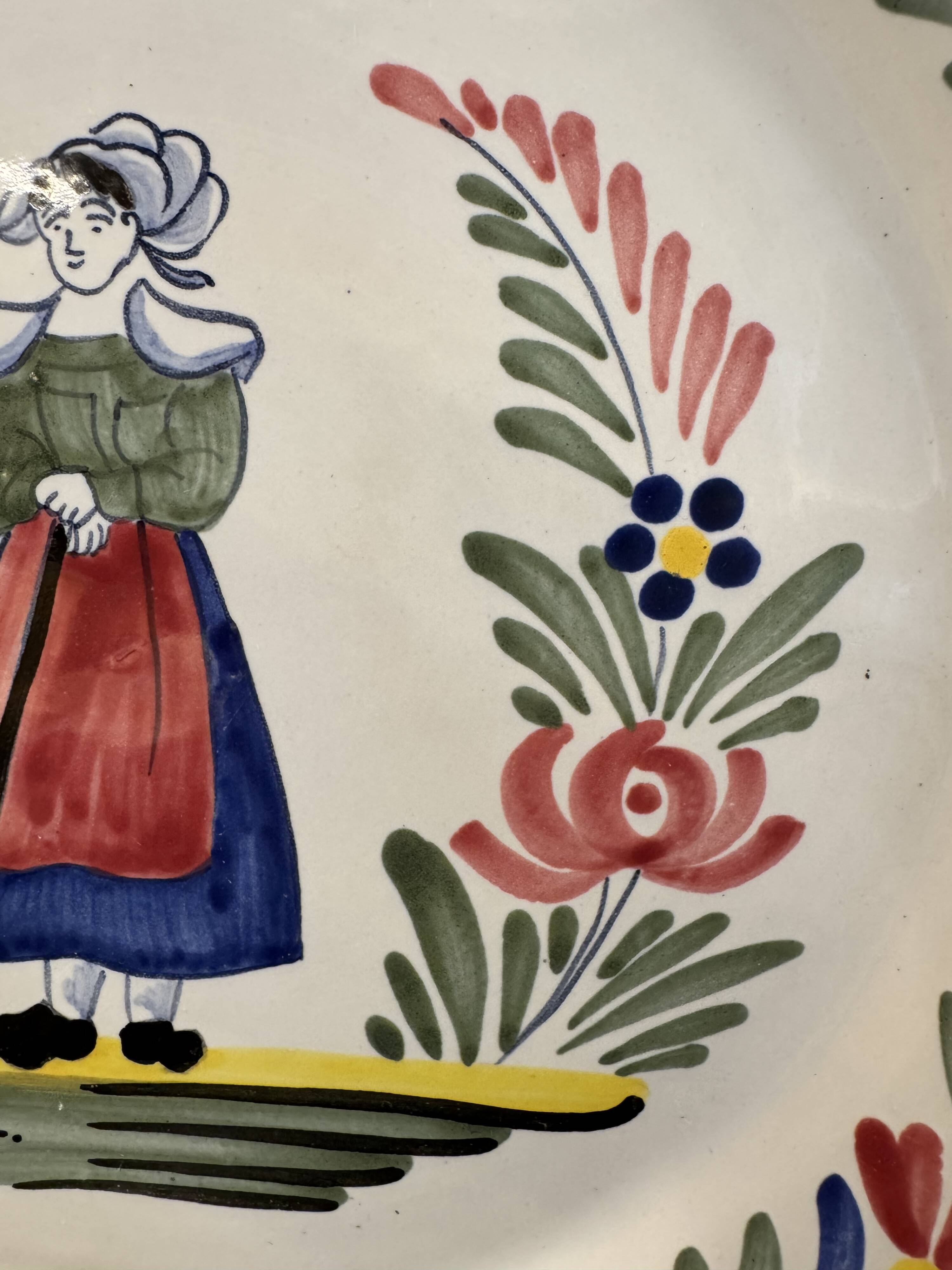 Quimper decorative plate