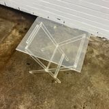 Vintage folding plexiglass table