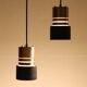Ensemble de 2 lampes suspendues de style spatial / Design danois moderne des années 50 / Aluminium / Cuivre / Années 1960 / 1970