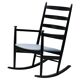 Black beech rocking chair by Niels Eilersen, Denmark, 1960s