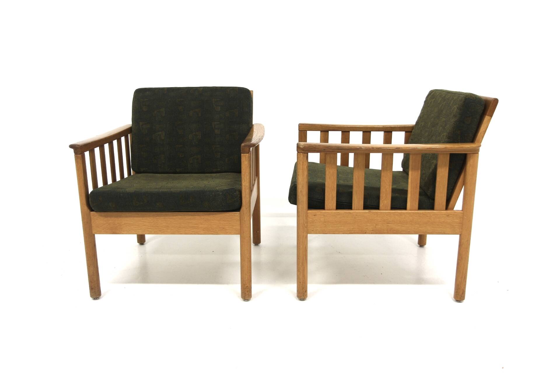 Set de 2 fauteuils en chêne, Skaraborgs Möbelindustri, Suède, 1960