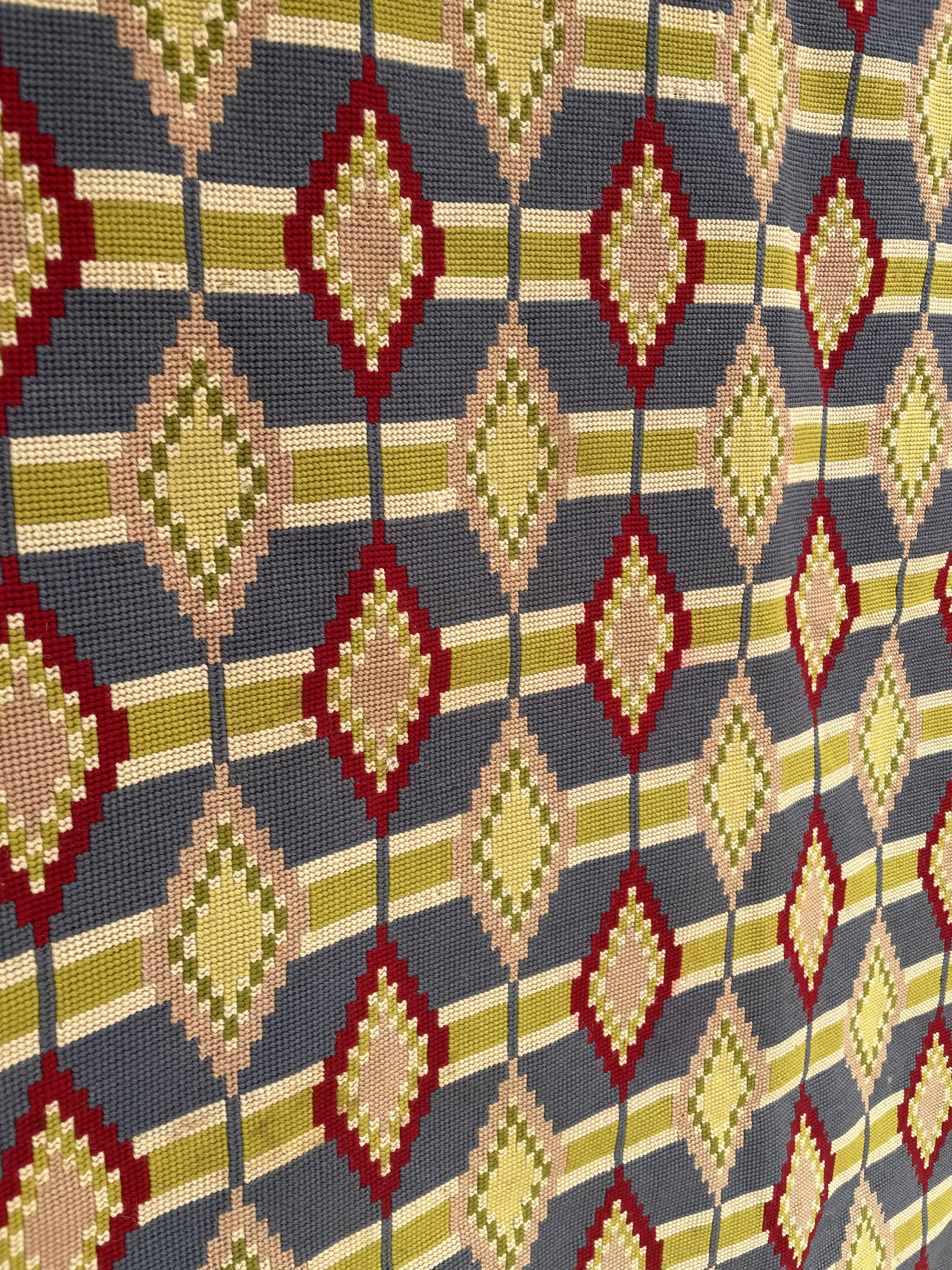 Swedish 1940-50 ‘s Needle point Flat Wall Rug 80x118cm