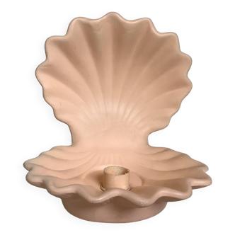 Scallop shell candle holder