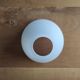 Small translucent white glass lampshade