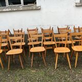Série de 50 chaises  bistrot 1960