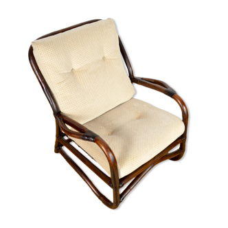 Vintage Bamboo Armchair 1960