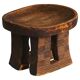 Traditional African tribal stool, hand-carved, Bamileke style, 20th century.