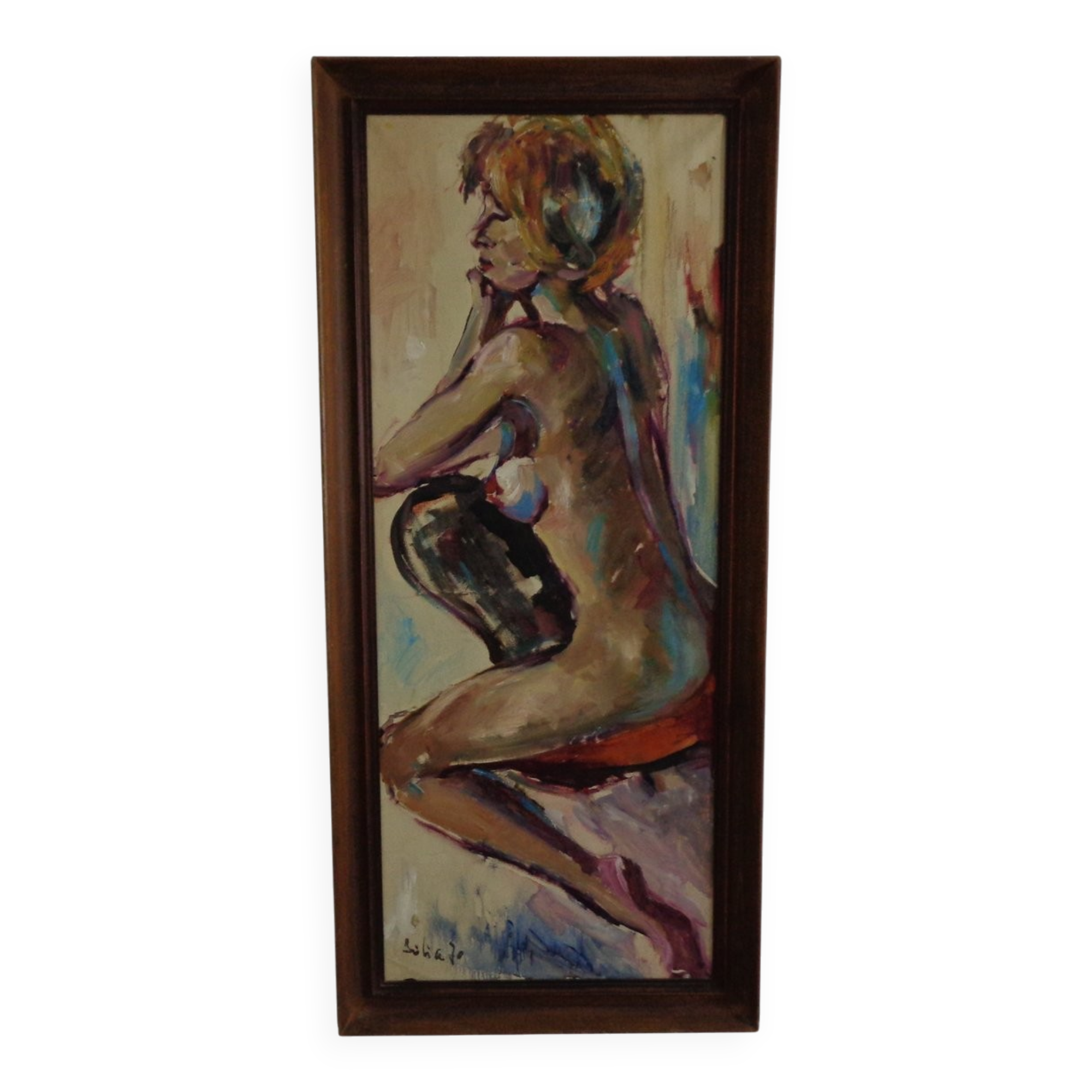 Oil on Canvas, 1970s, Framed