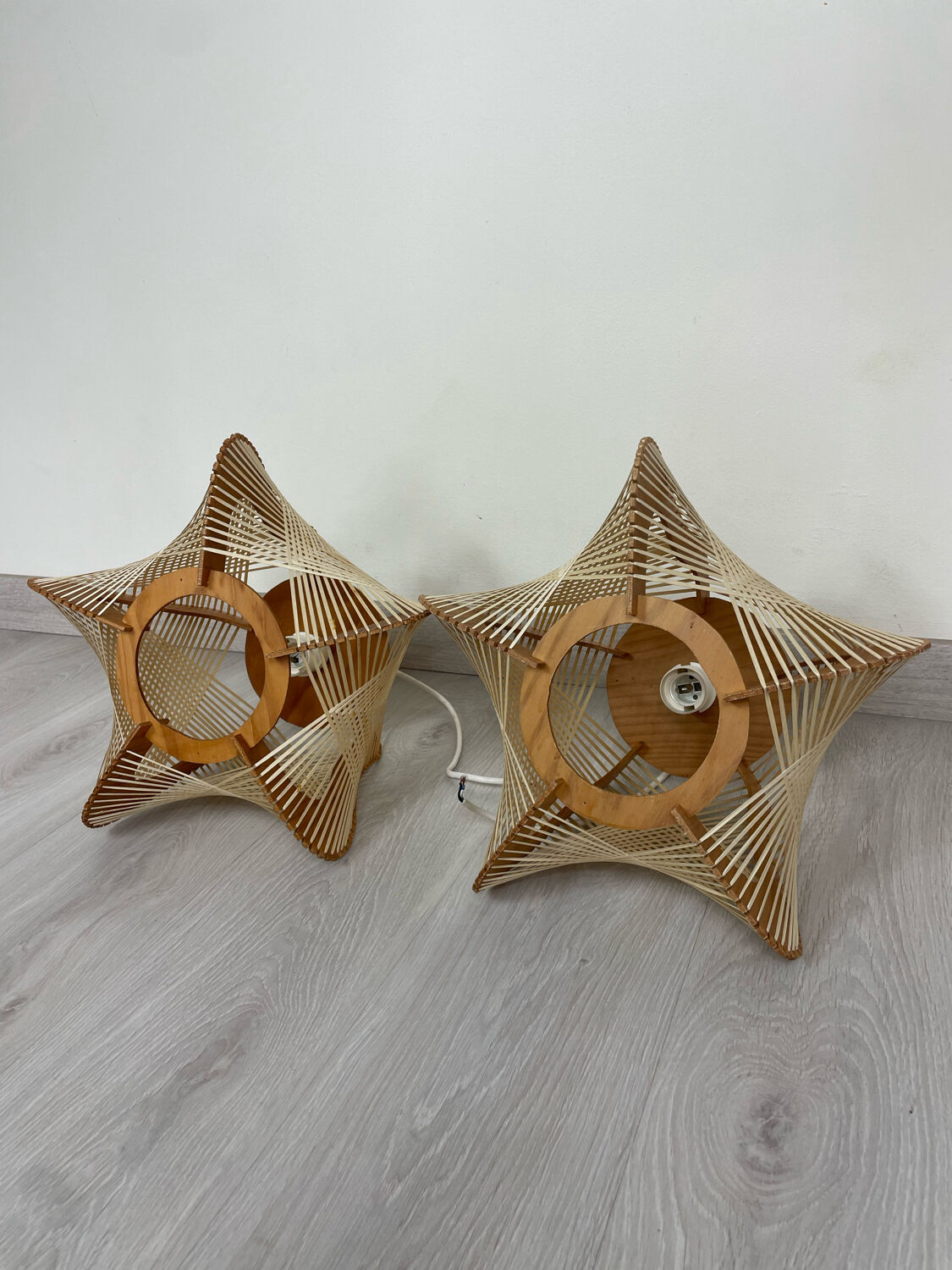 Pair of Scandinavian pendant lamps