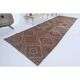 1970s Turkish Hand-Knotted Wool Cotton Red Runner 101x320