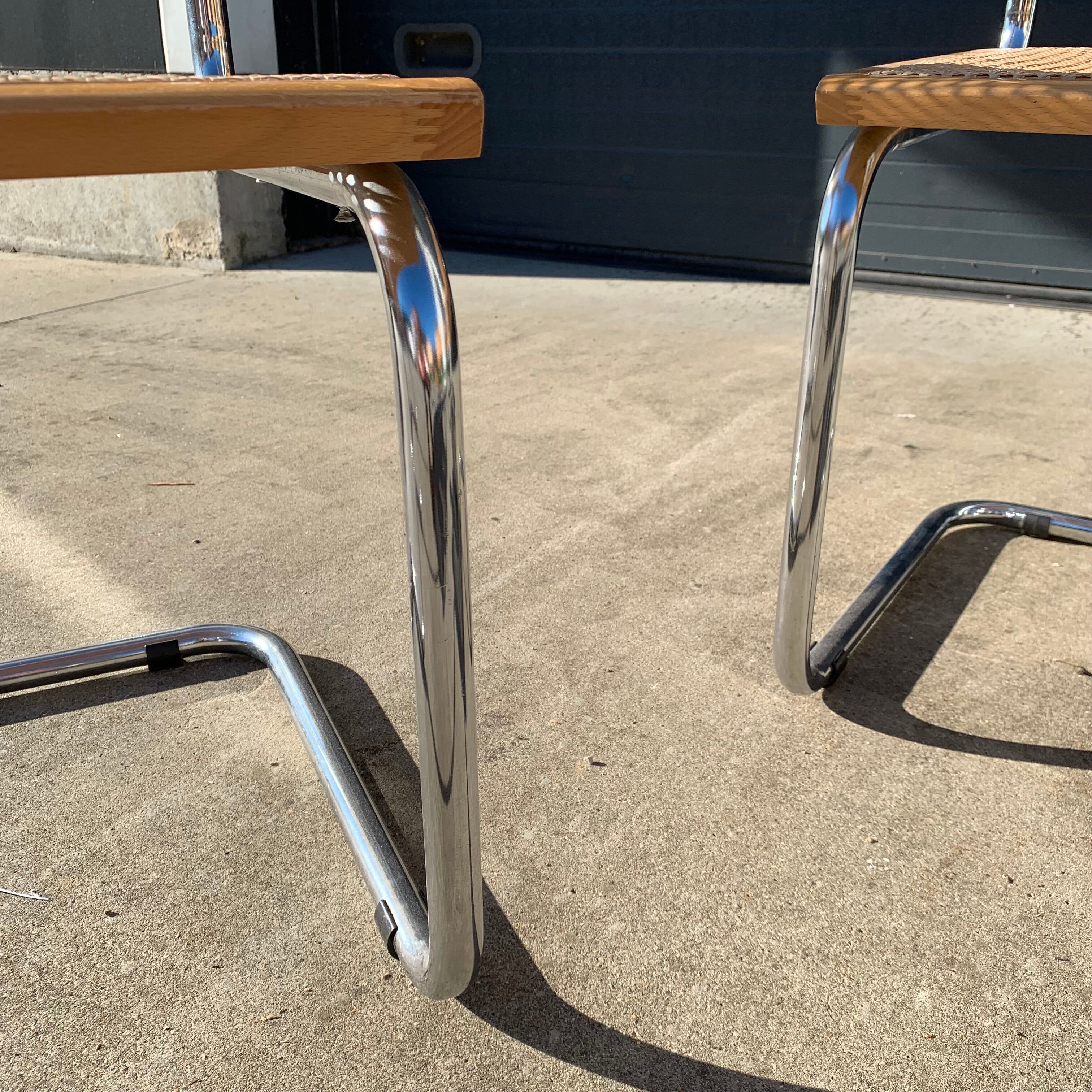 Série de 6 fauteuils B64 de Marcel Breuer