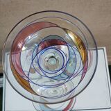 Multi-colored crystal glasses