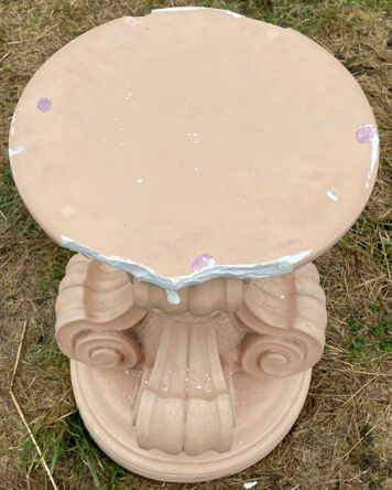 Large oval table marble top