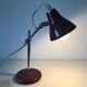 Vintage 1960 children's desk lamp, burgundy bedside table - 26 cm