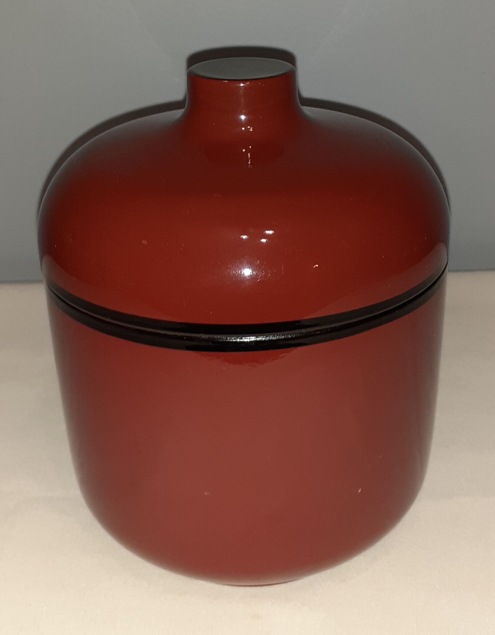 Plateau en bakélite laqué du Japon vintage avec 4 pièces