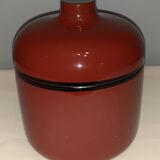 Plateau en bakélite laqué du Japon vintage avec 4 pièces