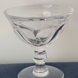 8 coupes à champagne anciennes en cristal taillé Talleyrand Baccarat 1930