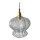 Lampe baladeuse vintage en verre ciselé électrifiée à neuf
