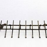 Metal wall coat rack