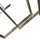 Set of 3 vintage nesting tables / chrome/marble side tables.